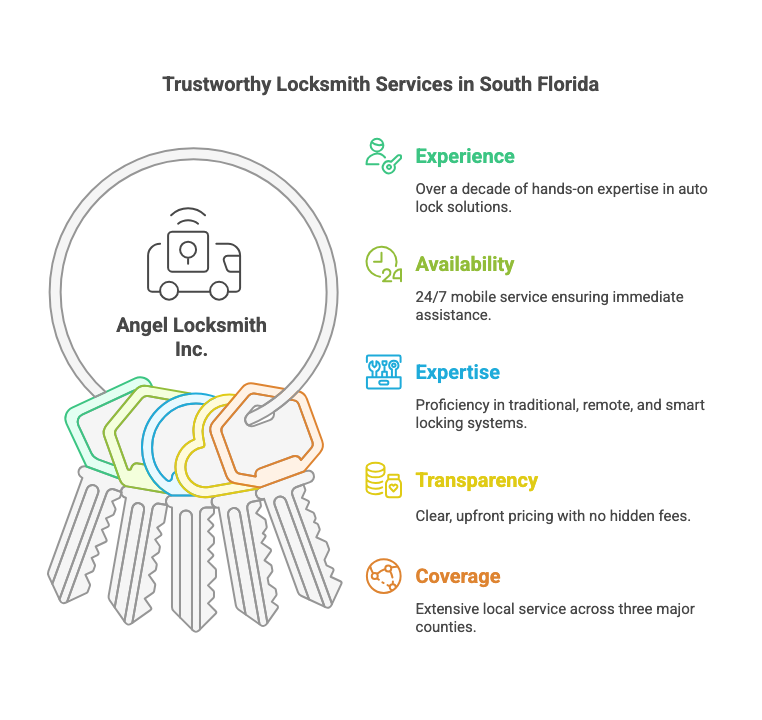 Why Drivers Across South Florida Trust Angel Locksmith Inc.